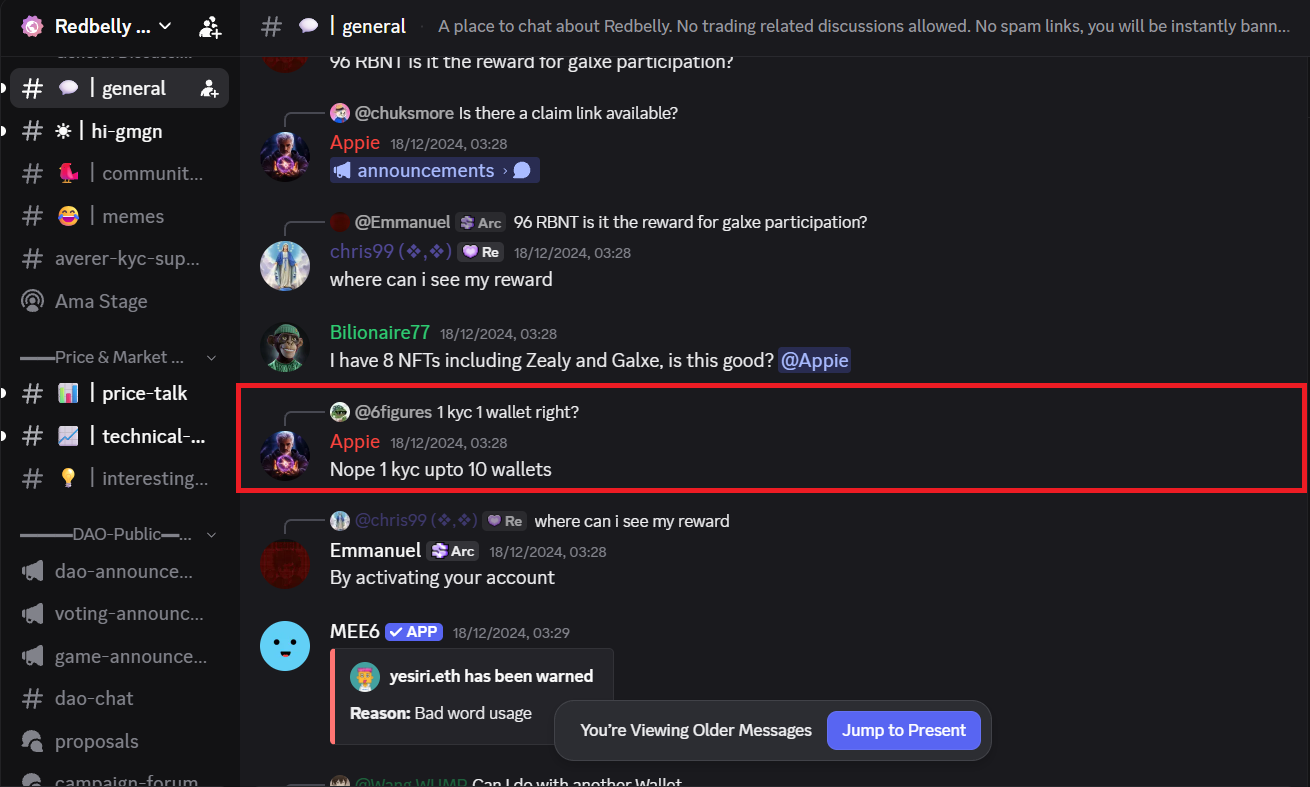 Appie, Redbelly moderator · view on Discord ↗